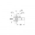 Вентиль угловой Grohe Eurocube 22012000 - Фото 1